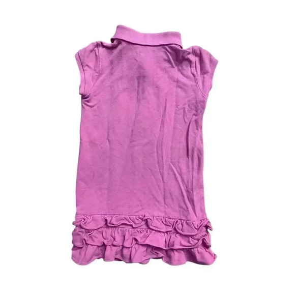 Polo Ralph Lauren Girls' Pink Short Polo Dress Size 4T Casual - Picture 3 of 4